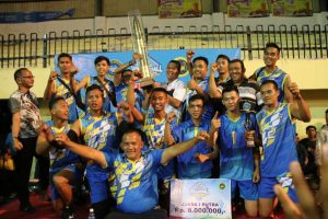 ASG Bintan Juarai Turnamen Bola Volley Danlantamal IV Cup