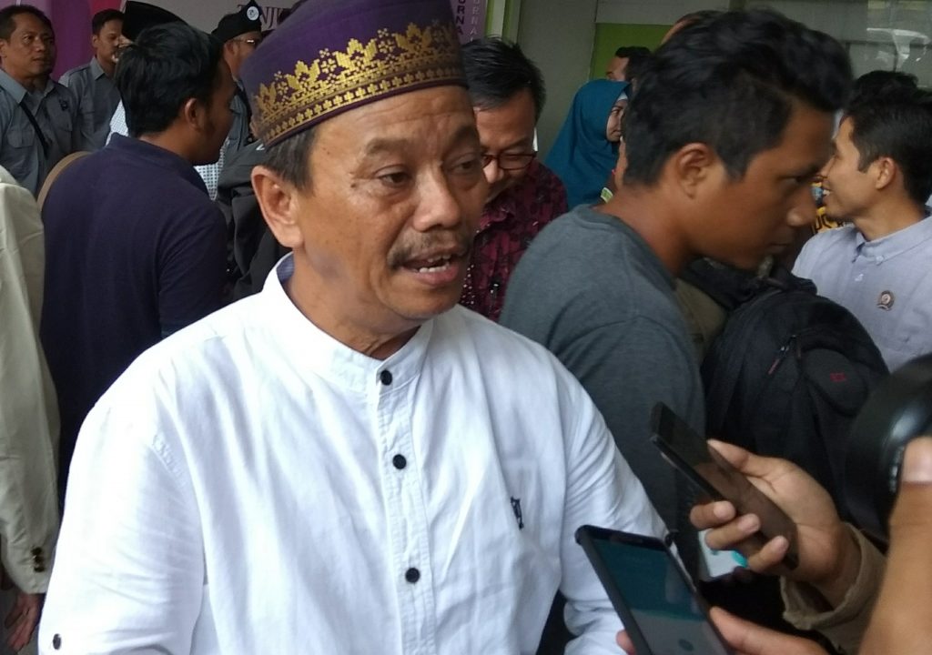 Pj Walikota Drs Raja Ariza saat menghadiri acara Ngpi pagi dengan AJI Tanjungpinang