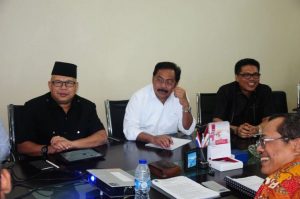 Gubenur Keori H Nurdin Basirun usai pertemuan  dengan sejumlah kementerian dan lembaga terkait,  investasi di Jakarta