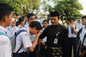 Pj Wako Tinjau Pelaksanaan Ujian Nasional Berbasis Komputer