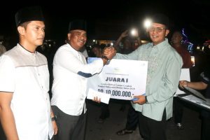 Desa Busung Juara 1 Festival Lampu Cangkok Tingkat Kabupaten Bintan