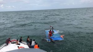 Kapal Dari Nipah Panjang Tujuan Batam Tenggelam di Laut Mentuda Lingga