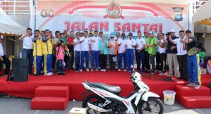 Jalan Santai Polres Lingga Berhadiah Sepeda Motor dan Kambing