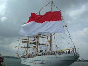 Kedatangan KRI Bima Suci-945 Disambut Lantamal IV Tanjungpinang