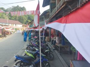 Selama Hari Kemerdekaan, Sepanjang 450 Meter Bendera Merah Putih Terpasang di Selayar