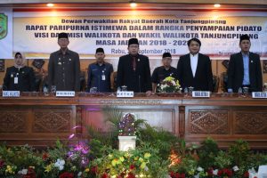 DPRD Gelar Paripurna Penyampaian Visi – Misi Walikota Tanjungpinang 2018-2023