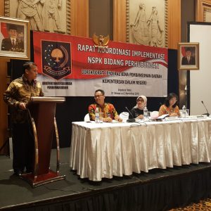 Rakor Implementasi NSPK Bidang Perhubungan Kemendagri RI