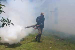 Lanud RHF Lakukan Fogging Berantas Wabah DBD