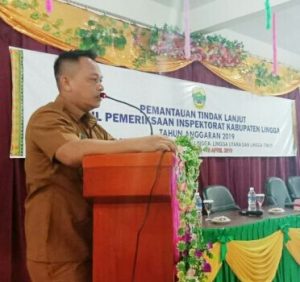 Wabup Lingga Minta Inspektorat Tindak Tegas