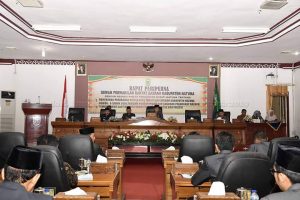 DPRD Natuna Gelar Paripurna Penyampaian Pidato Bupati Tentang Pengantar Ranperda Perubahan