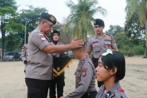 Brigjen Pol Yan Fitri Pimpin Tradisi Pembaretan Personel Dit Samapta Polda Kepri