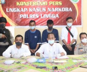 Satresnarkoba Polres Lingga Berhasil Menangkap Dua Orang Pengedar Sabu