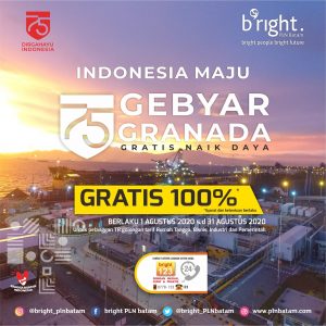 Peringati HUT Kemerdekaan RI ke-75, Bright PLN Batam Hadirkan Program Gratis Naik Daya