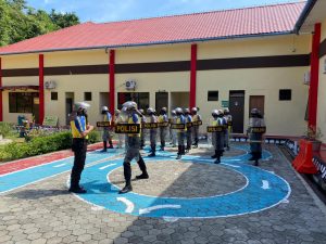 Polres Anambas Latihan Pengendalian Massa untuk Pilkada