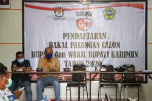 Polres Karimun Turunkan 110 Personil Saat Pendaftaran Paslon Bupati dan Wakil Bupati