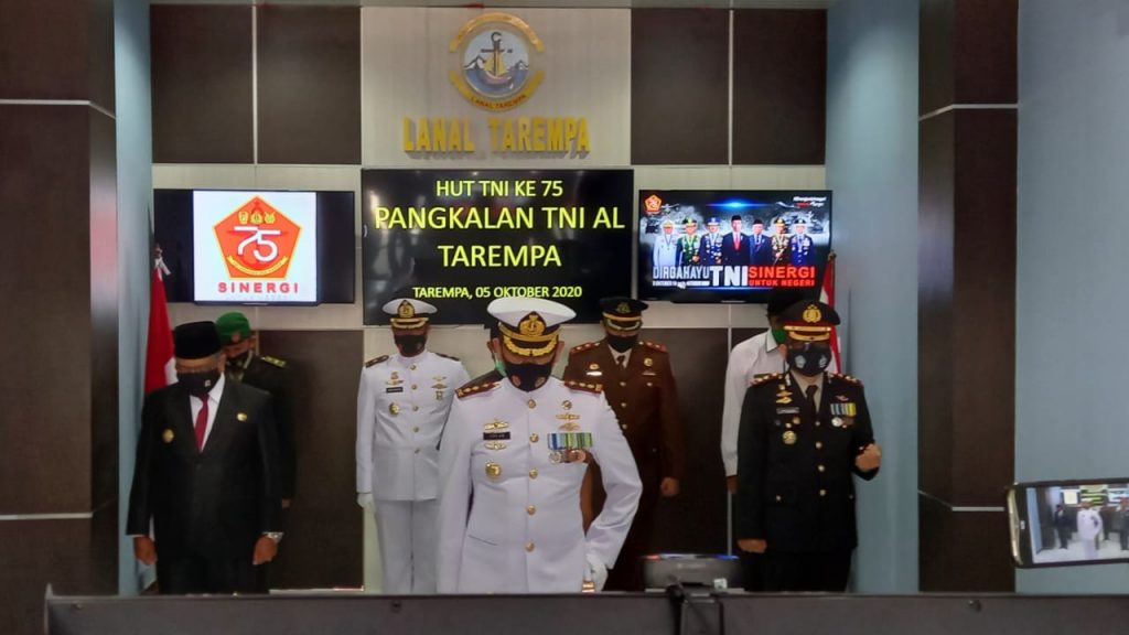 Kapolres Anambas Hadiri Upacara Virtual Dirgahayu TNI ke-75