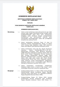 Pjs Gubernur Kepri Tetapkan UMK Kabupaten Kepulauan Anambas Sebesar Rp. 3.501.441