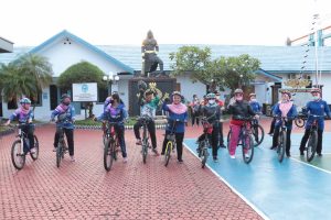 Perkuat Imunitas dan Silaturahmi, Jalasenastri Lanal TBK Lakukan Gowes Bersama