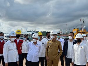 Percepat Pembangunan, Muhammad Rudi Tinjau Proyek Pelabuhan Batu Ampar