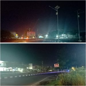 Besok Presiden RI Tiba di Bandara RHF, Lewati Puluhan Lampu PJU yang Mati Total ?