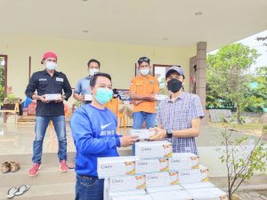 HIPMI Karimun Sumbangan 5000 Pcs Masker di Dua Lokasi Karantina Terpusat