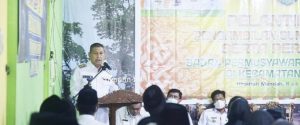 Kukuhkan BPD se-Kecamatan Mandah, Wabup Pesan Jangan Ada Tim Sukses Pilkades