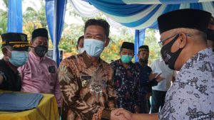 Bupati dan Wabup Rohil Hadiri Hari Jadi Kepenghuluan Harapan Jaya