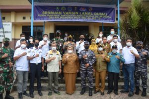 Syamsuar Apresiasi Konsistensi Lanal Dumai Vaksinasi Warga Terluar