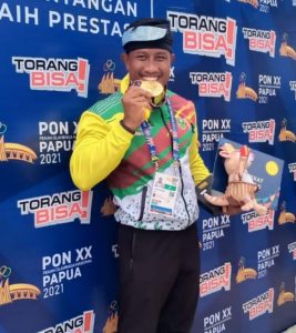 Maizir Kembali Sumbang Emas untuk Riau di PON Papua