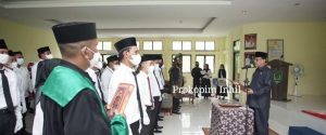 Bupati Inhil HM Wardan Lantik BPD Kecamatan Concong