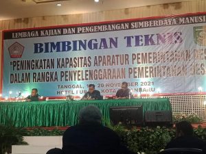 Pemkab Kuansing Gelar Bimtek Peningkatan Kapasitas Aparatur Desa