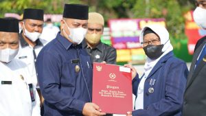Jadi Pembina Upacara, Nizar Ucapkan Selamat Hari Amal Bhakti ke-76