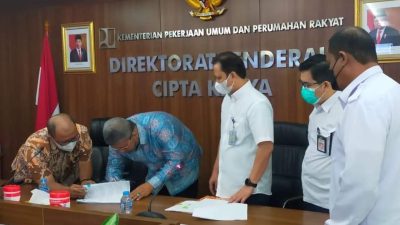 Bupati Anambas Teken Serah Terima BMN dari Kementerian PUPR