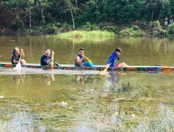 Berbenah Taman Wisata, Pacu Perahu Tingkat Kenegerian Digelar BUMDes di Rawang Udang
