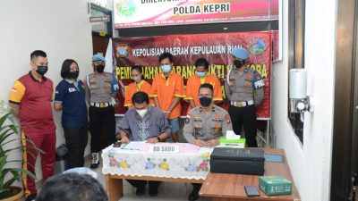 Ditresnarkoba Polda Kepri Rebus 225 Gram Sabu-sabu