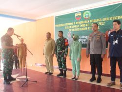 Kasrem 033/WP Kukuhkan Keluarga Asuh Stunting Kabupaten Karimun