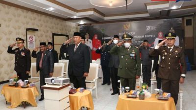 Wakil Ketua DPRD Inhil Hadiri Upacara Penurunan Bendera Secara Virtual