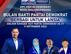 Masuki Usia ke-21 Tahun, Partai Demokrat Tanjungpinang Berbagi Kasih