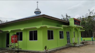 PT Timah Tbk Bantu Pembangunan TPQ Al Ikhlas Dusun IV Desa Sawang Laut