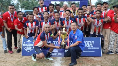 Gelaran Turnamen Sepak Bola Piala Muhammad Rudi Desa Kote 2022 Resmi Ditutup