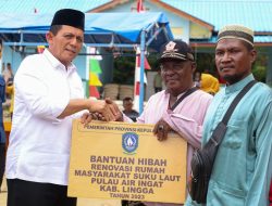 Hadiri Doa Selamat Renovasi Rumah, Ansar Siapkan Rp7 Miliar Untuk 200 Unit Rumah Suku Laut