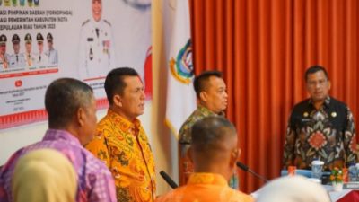 Gubernur Kepri Membuka Rapat Forkopimda di Gedung Daerah Dabo Singkep