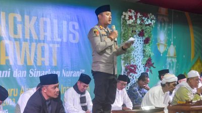 Polres Bengkalis Bersholawat Sempena Menyambut Bulan Suci Ramadhan