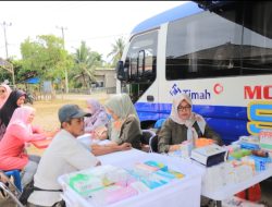 Jelang Ramadhan, Mobil Sehat PT Timah Tbk Berikan Pelayanan Kesehatan ke Warga Desa Sawang Laut