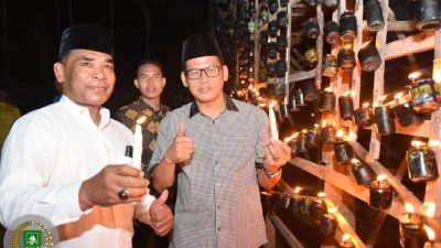 Wakil Ketua DPRD Sofyan, Ikuti Pembukaan Lampu Colok di Desa Pangkalan Batang Barat