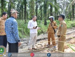 Komisi II DPRD Bengkalis Tinjau Percepatan Pembangunan Jalan di Bathin Sobanga