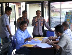 Timsos Polda Riau lakukan Pengecekan Pelayanan di Polres Bengkalis