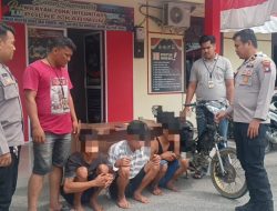 Unit Reskrim Polsek Tebing Bekuk Tiga Kawanan Begal