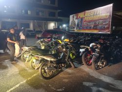 36 Sepeda Motor Diamankan Polresta Pekanbaru Saat Gelar Patroli Malam