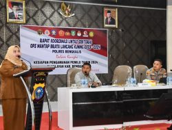 Kesiapan Pengamanan Pemilu 2024, Bupati Kasmarni Ikuti Rakor di Polres Bengkalis